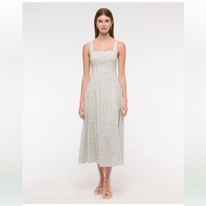 The A&F Mila Stretch Midi Dress in Blue Floral Size XXL - NWT